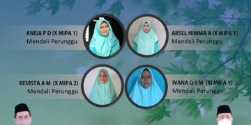 Empat Srikandi MAN 2 Brebes Persembahkan 4 Medali Perunggu