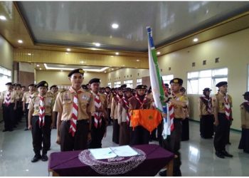Pramuka MAN 2 Brebes menggelar serah terima Jabatan