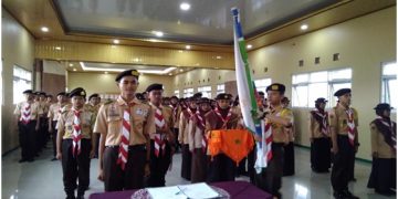 Pramuka MAN 2 Brebes menggelar serah terima Jabatan