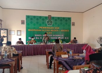 Pembinaan ASN langsung oleh WAMENAG di MAN 1 Brebes