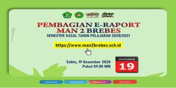 MAN 2 Brebes bagikan raport DARING