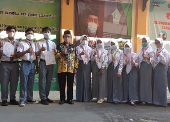 Rapat Kenaikan Kelas MAN 1 Brebes Tetap Ikuti Prosedur Pencegahan Covid 19