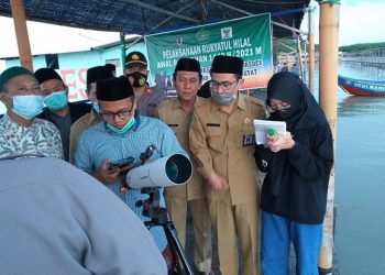 Pantai Dewi, menjadi tempat pelaksanaan Rukyatul Hilal