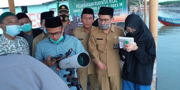 Pantai Dewi, menjadi tempat pelaksanaan Rukyatul Hilal