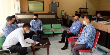 Silahturahim Seksi Pendidikan Madrasah Kemenag Pemalang ke Kemenag Brebes