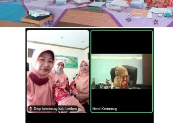 Virtual Zoom Meting dengan seluruh DWP Kemenag