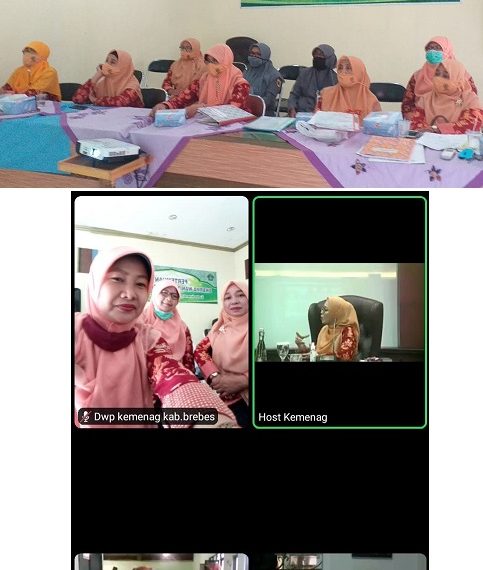 Virtual Zoom Meting dengan seluruh DWP Kemenag