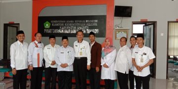 Silahturahmi Kemenag Kab. Pekalongan di PLHUT Kemenag Kab Brebes