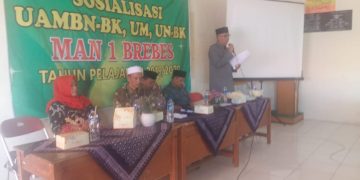 Sosialisasi UAMBN-BK, UM, UN-BK Komite dengan wali peserta didik MAN 1 BREBES TP 2019/2020