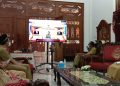 Kakemenag Kab Brebes bersama Unsur Forkopimda Mengikuti Rakor Penegakan Disiplin Protokol Kesehatan dan Penanganan Covid-19