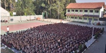 1.078 Siswa dan 85 Guru Karyawan Lantunkan Maulid Al Barzanji