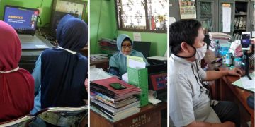 Tujuh Guru MIN 1 Brebes Mengikuti Pelatihan Online Desain Presentasi Menarik GTK Madrasah