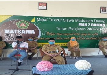 Live Streaming pembukaan MATSAMA daring  sambut peserta didik baru MAN 2 Brebes