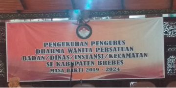 Pengukuhan Ketua DWP Kakemenag Kab Brebes