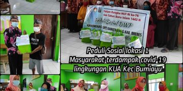 Anjangsana Ketua DWP Kankemenaag Kab Brebes ke daerah Selatan Brebes