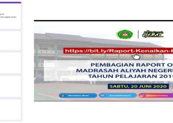 Antisipasi pandemi COVID-19 MAN 2 Brebes membagikan rapor secara daring
