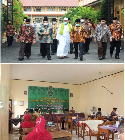 Kegiatan Wamenag di MAN 1 Brebes