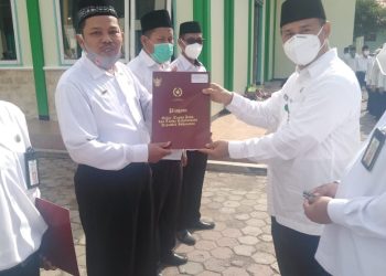 Penyerahan Satyalancana kepada 86 ASN dilingkungan Kankemenag Kab Brebes