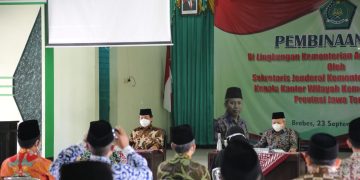 Sekjen Kemenag RI Memberikan Pembinaan di Kementerian Agama Brebes