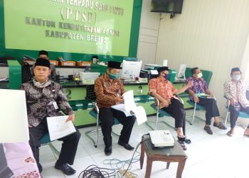 Studi lapangan peserta PKP angkatan XXVI pada kantor Kemenag Kab Brebes