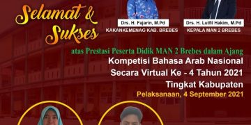 Kombanas 2021, MAN 2 Brebes Loloskan  2 Peserta ke Tingkat Provinsi Jawa Tengah
