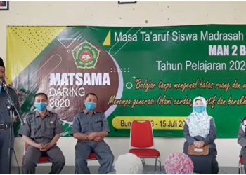 Antusias peserta penutupan MATSAMA daring tahun pelajaran 2020/2021