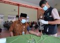 Pemberian Vaksin Covid-19 tahap 1 di lingkungan MTsN 1 Brebes