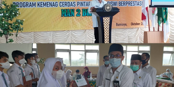 UPZ Kemenag  Kab. Brebes berikan 27 juta  untuk Siswa dan Guru Berprestasi MAN 2 Brebes