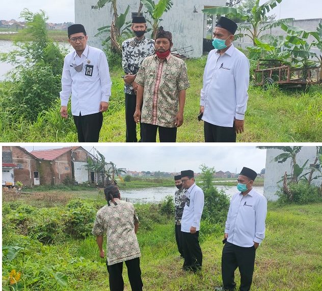 Kasi PD Pontren tinjau Lokasi Bangunan DPC  FKDT Kab Brebes