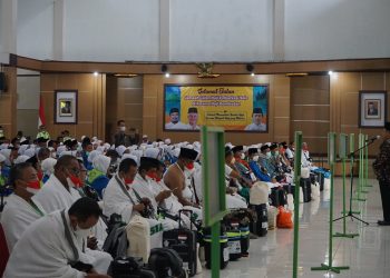 Ibadah Haji 1443 H/2022M, 365 JCH Kloter 30 Embarkasi Solo Terbang ke Tanah Suci