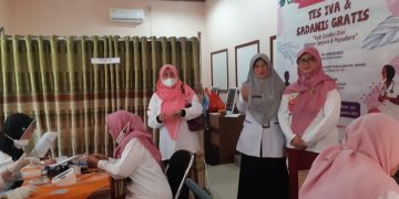 DWP Ke￼menag Dan Dinkes Gelar Tes IVA Dan Sadanis Gratis