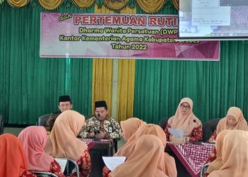 Pengurus DWP Kemenag Brebes Belajar Penyelenggaraan Jenazah Pada Pertemuan Bulanan