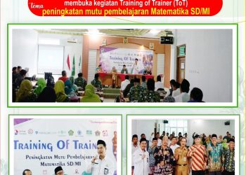 LP. Maarif NU Brebes Laksanakan TOT Bidang Studi Matematika SD/MI