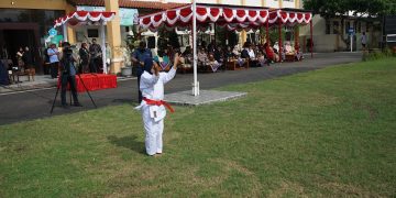 Upacara HAB Ke 77&nbsp; Brebes Tampilan&nbsp; Peraih Emas Karate Internasional.&nbsp;