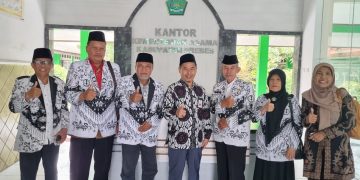 Kakan Kemenag Terima Audiensi&nbsp; Pengurus PGRI Brebes Periode 2021-2026