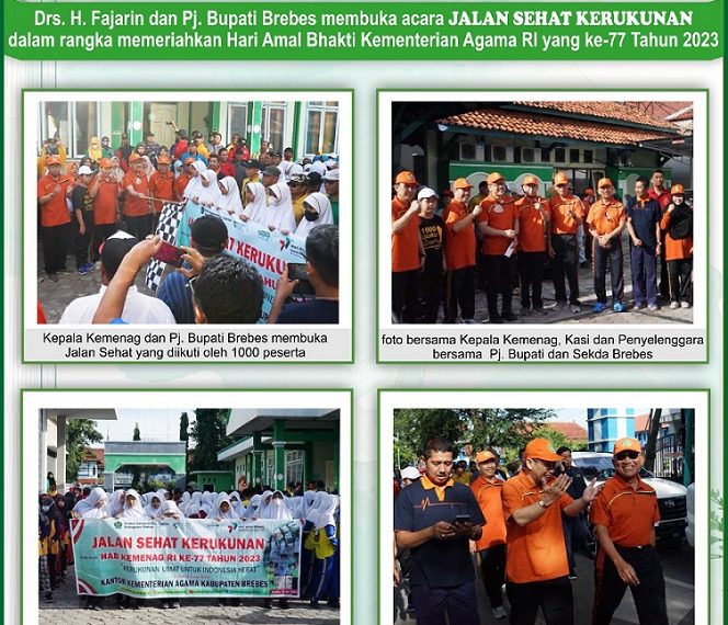 HAB ke 77 di Tutup&nbsp; Dengan Jalan Sehat Kerukunan