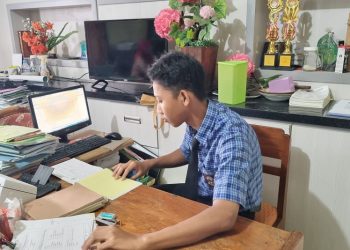 Siswa SMK Karya Bhakti Magang di Kemenag Brebes