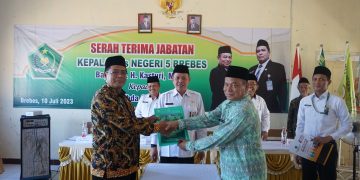 Sertijab di MTsN 5 Brebes Harapkan Terwujudnya Madrasah Mandiri Berprestasi  