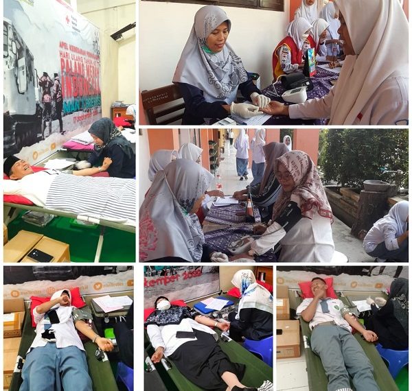 Tebar Kebaikan PMR MAN 1 Brebes Kepada Sesama Melalui Donor Darah