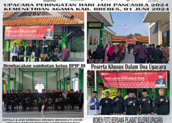 Kemenag Brebes Laksanan Upacara Hari Jadi Pancasila 2024,  Tegaskan Komitmen Persatuan dan Kesatuan