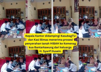 Tertibkan Administrasi, Kemenag Brebes Terima Hibah Ulang Tanah KUA Kec. Bantarkawung