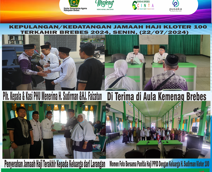 Tuntas Jamaah Terakhir Brebes Tiba di Tengah Keluarga