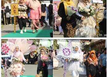 Fashion Show “Korean Bouquet Style”. warnai HUT RI Ke 79 di MAN 1 Brebes