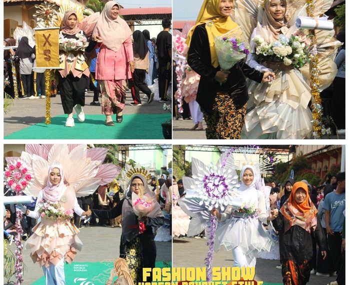 Fashion Show “Korean Bouquet Style”. warnai HUT RI Ke 79 di MAN 1 Brebes