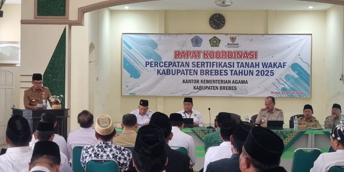 PJ. Bupati Brebes Harapkan  Pensertifikatan Tanah Wakaf di Brebes Gratis