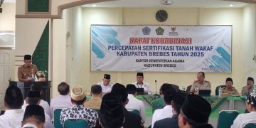PJ. Bupati Brebes Harapkan  Pensertifikatan Tanah Wakaf di Brebes Gratis 