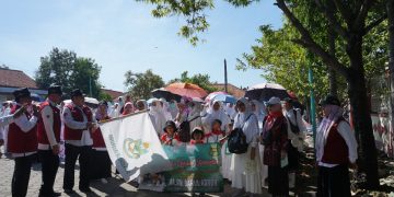 8 000-an Siswa RA Ikuti Manasik Haji di Islamic Center Brebes