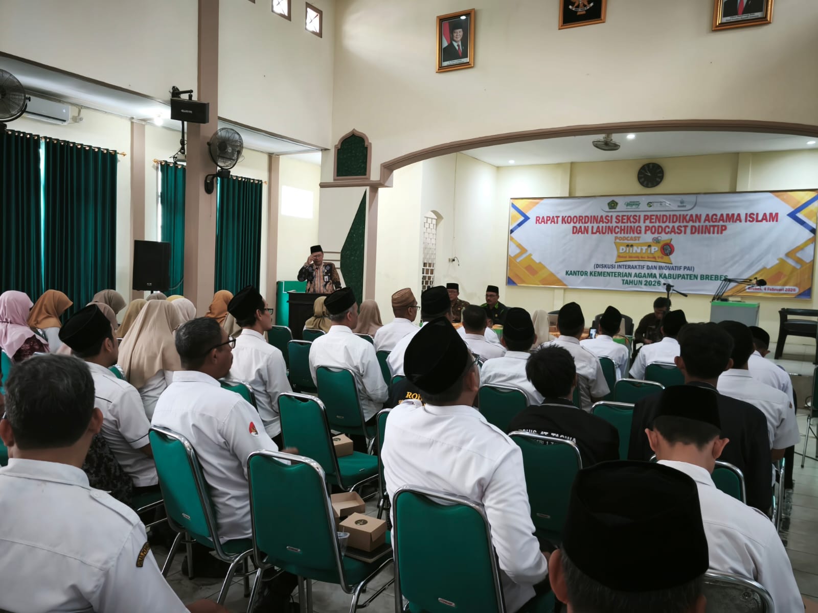 Rakor Seksi PAI dan Launching Podcast DIINTIP Semarakan Syiar Ramdahan