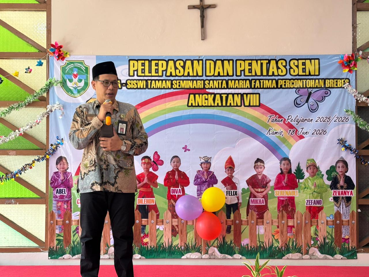 Kasi PAIS Hadiri Pelepasan dan Pentas Seni Taman Seminari Santa Maria Fatima Brebes
